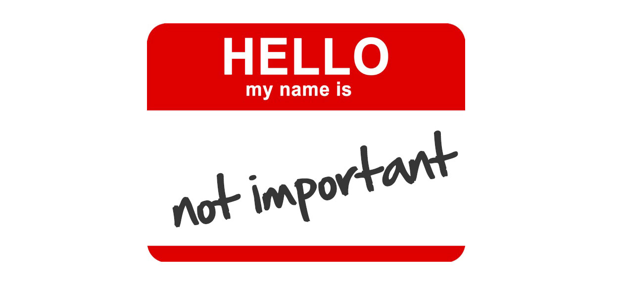 About being not important